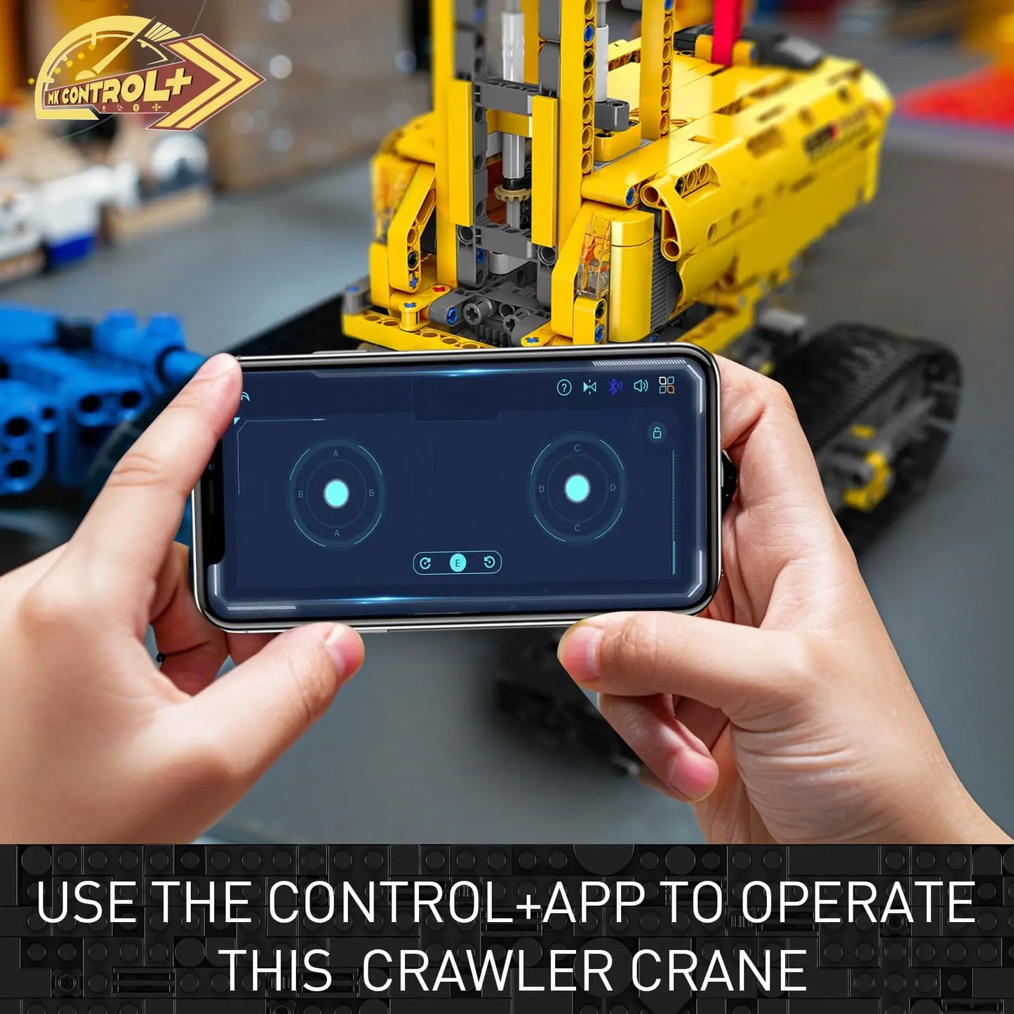 App Controlled Crawler Crane Building Kit For Adults