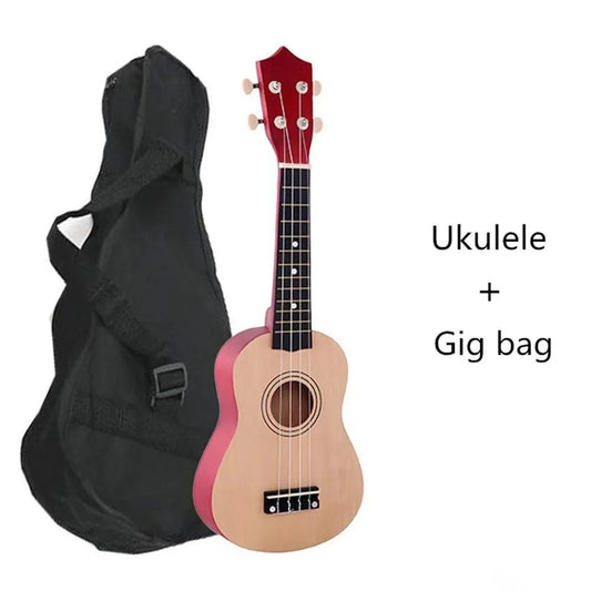 21 "Ukulele Color Solid Wood Ukulele Log Small Guitar Ukulele - ToylandEU