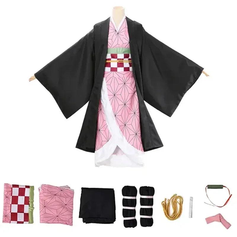 Nezuko Cosplay Costume | Polyester Cotton | Toylandeu™