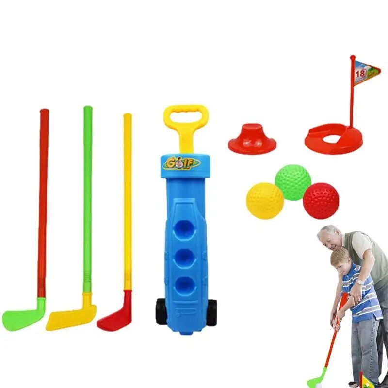 Kids Outdoor Mini Golf Set for Backyard Fun with Golf Cart ToylandEU.com Toyland EU