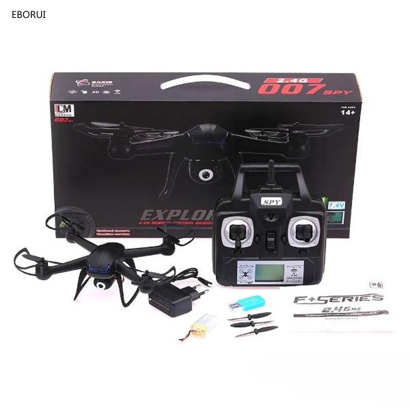 EBORUI DM007 RC Drone 2.4GHz 4CH 6-Axis Gyro 2.0MP HD Camera RC - ToylandEU