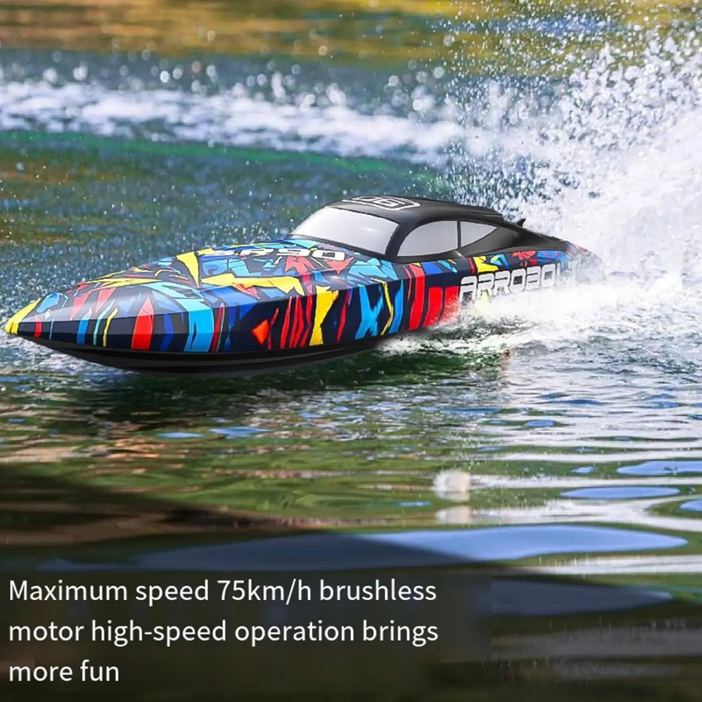 RC Boat | Brushless Motor | 2.4G Remote Control | 35.43in