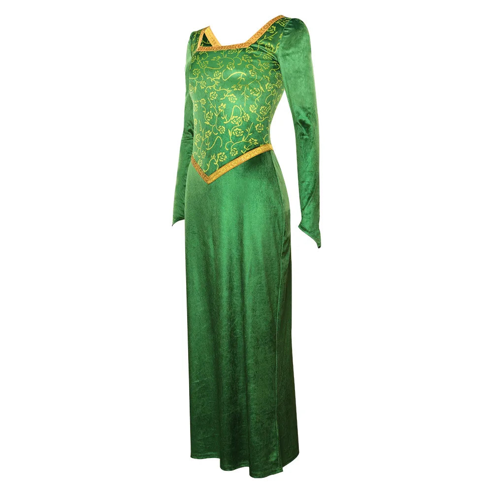 Enchanting Green Fiona Princess Costume for Kids - Perfect for Parties!