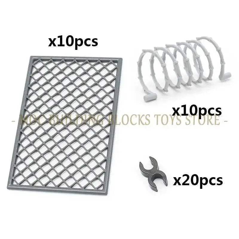 Premium Military Scene Building Set Lego Compatible With Barbed Wire Sandbags And Army Figures For Military Enthusiasts - ToylandEU
