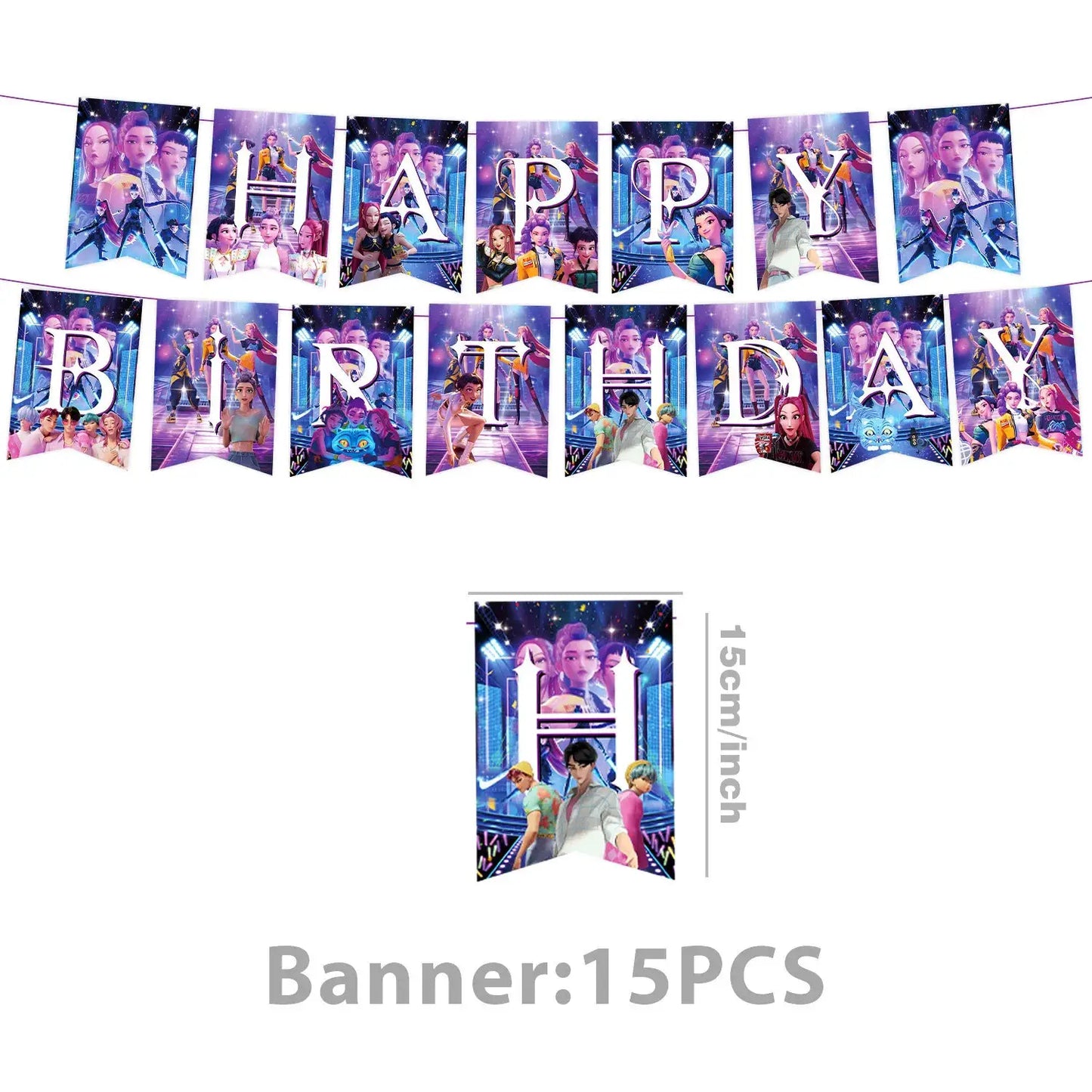 2026 HOT Party Supplies Atmosphere Decoration Purple Laser KPOP Mylar Balloons Party Decoration Foil Balloons - ToylandEU