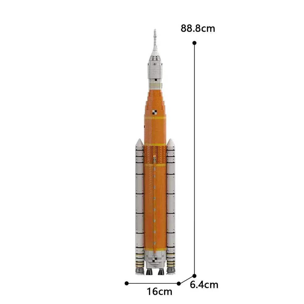 Moc Saturn V Scale Rocket Building Blocks Educational Gift - ToylandEU