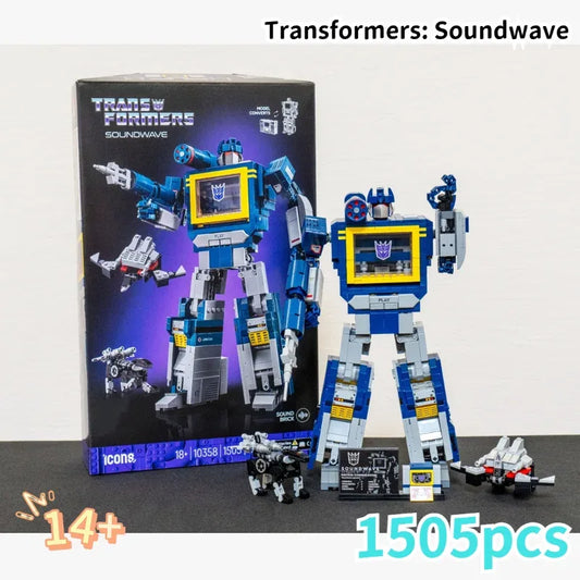 Robot Soundwave Building Blocks Set For Kids Educational Gift - ToylandEU