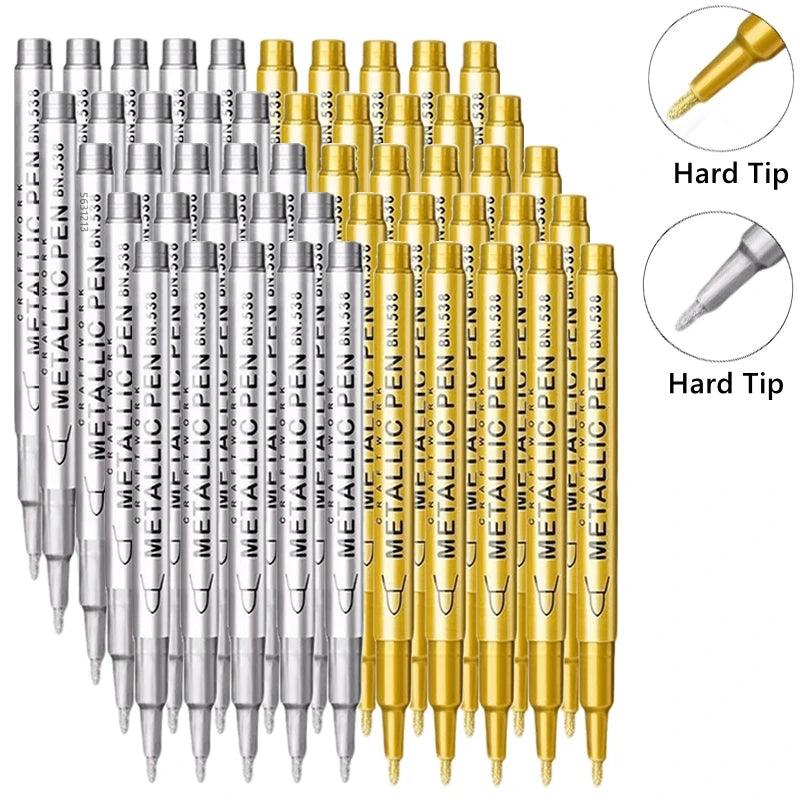 Metallic Paint Pens | Brush Tip Nib | Toylandeu™