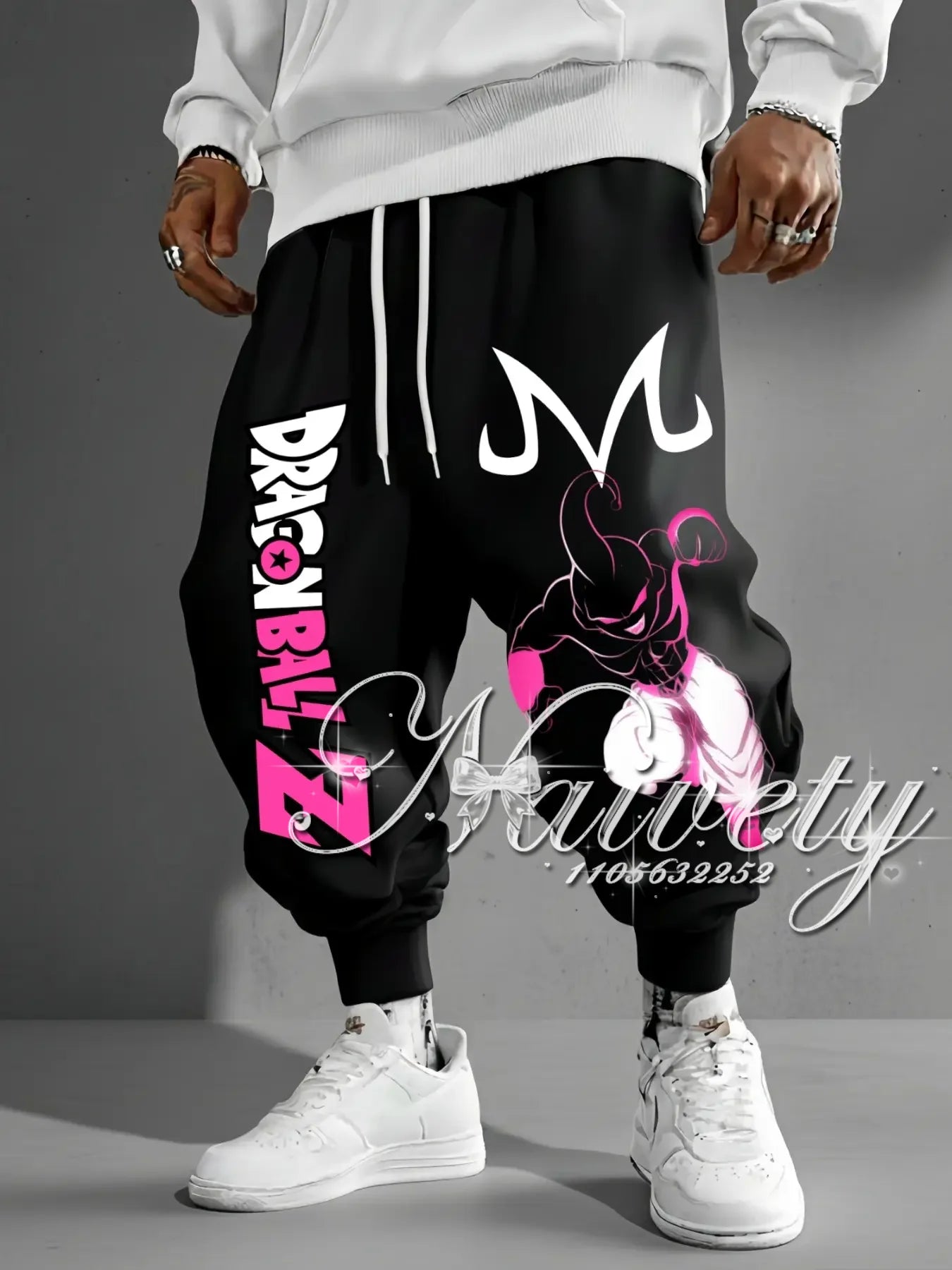 Joggers | Majin Buu Symbol 3D Print | Quick Dry Breathable Fabric | Unisex
