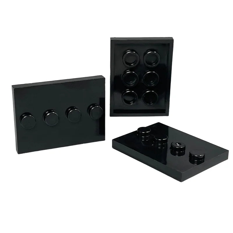 3x4 Dots Base Plate | With Knobs | City Figures Display | Compatible With Lego