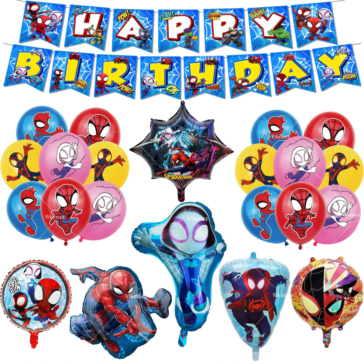 Balloon | Spider Web Friends Theme | Latex Balloon | 1Pc