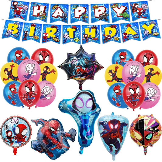 Balloon | Spider Web Friends Theme | Latex Balloon | 1Pc
