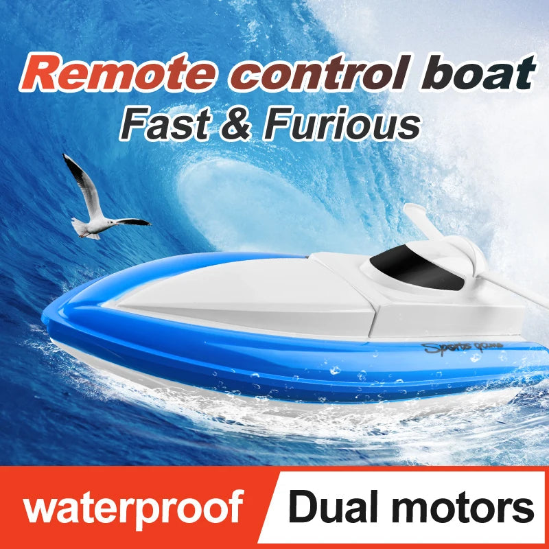 High-Speed 4-Channel Remote Controlled RC Boat for Pool Racing ToylandEU.com Toyland EU