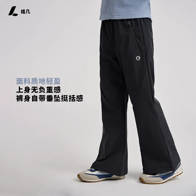 Girls Flared Pants | Waterproof Lightweight | Loose Fit | Youth 7 13