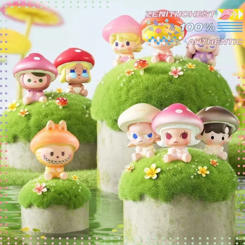 Popbean Set | 6 Piece Mini Dolls | Desk Decor Gift | Labubu Zsiga