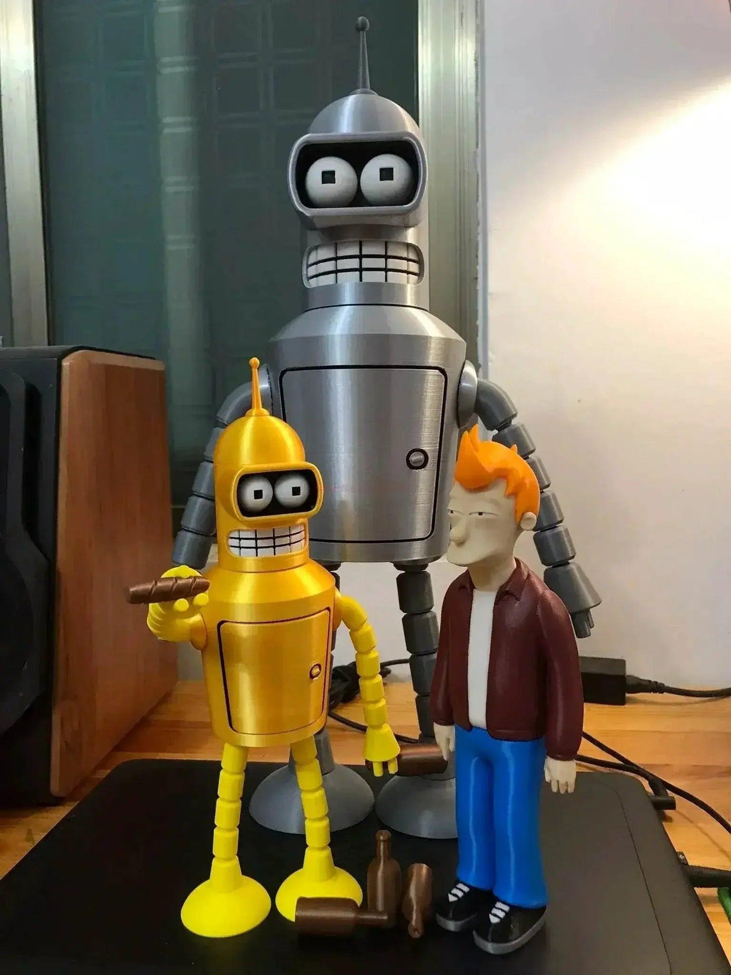 In Stock Cartoon Futurama Fry & Bender 3D Printing Action Figure Model Toys Gifts For Kids - ToylandEU