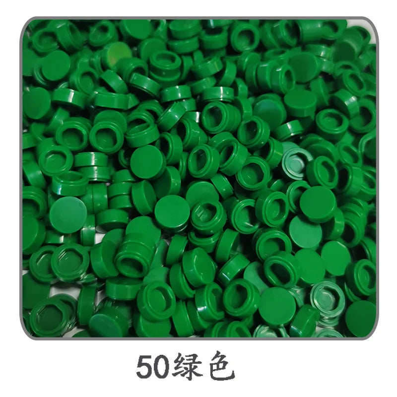 Small Particle Bricks | 1x1 Round Tiles | Compatible With Lego | MOC Builders