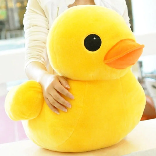 Big Yellow Duck Mini Plush Doll - Adorable Cartoon Stuffed Animal Toy for Kids