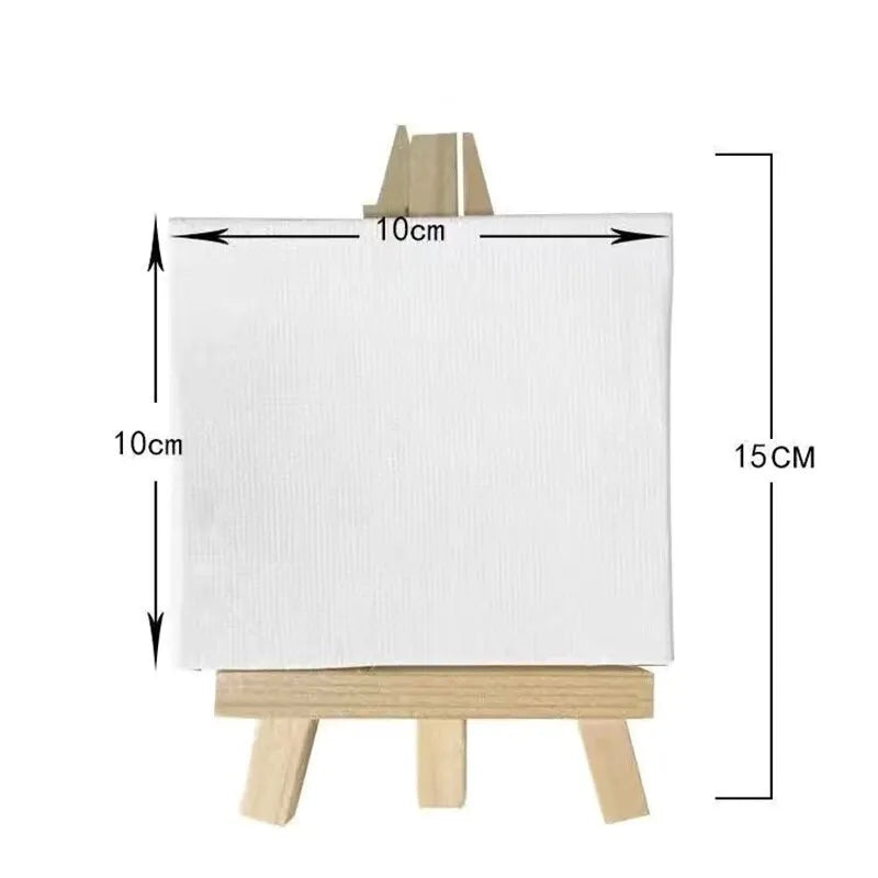 Double Your Drawing Space with 2 Sets of Mini Canvas Panels and Wooden Easels - ToylandEU
