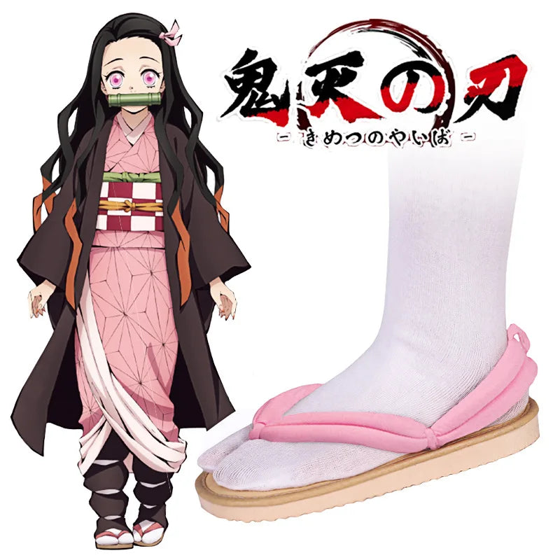 Anime Cosplay Sandals | Character Print | Plastic Upper And Sole | Adult Unisex