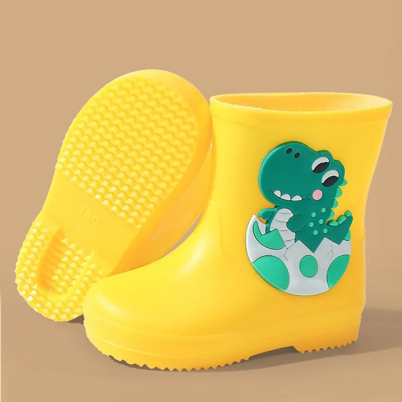 Children's Rain Boots | Anti-Slip | Dinosaur Cartoon Style | Unisex Youth