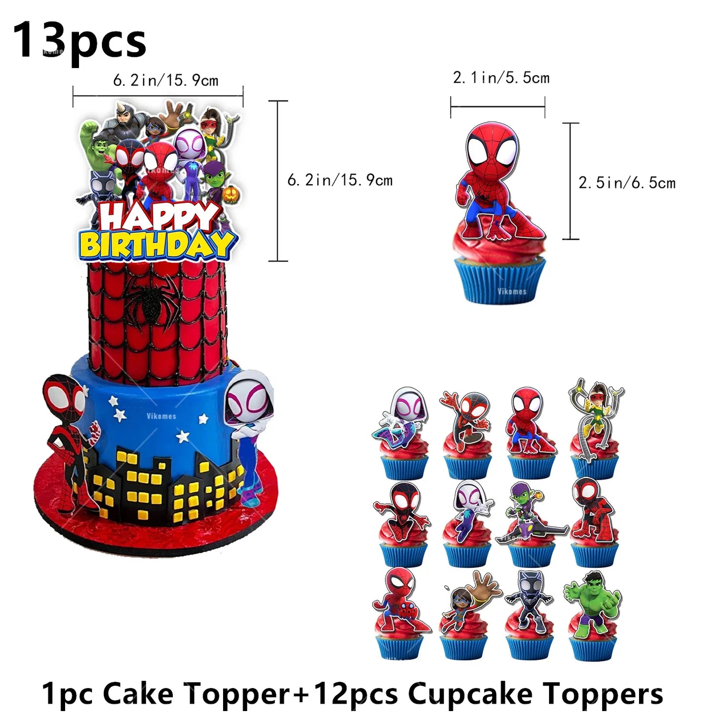 Balloon | Spider Web Friends Theme | Latex Balloon | 1Pc