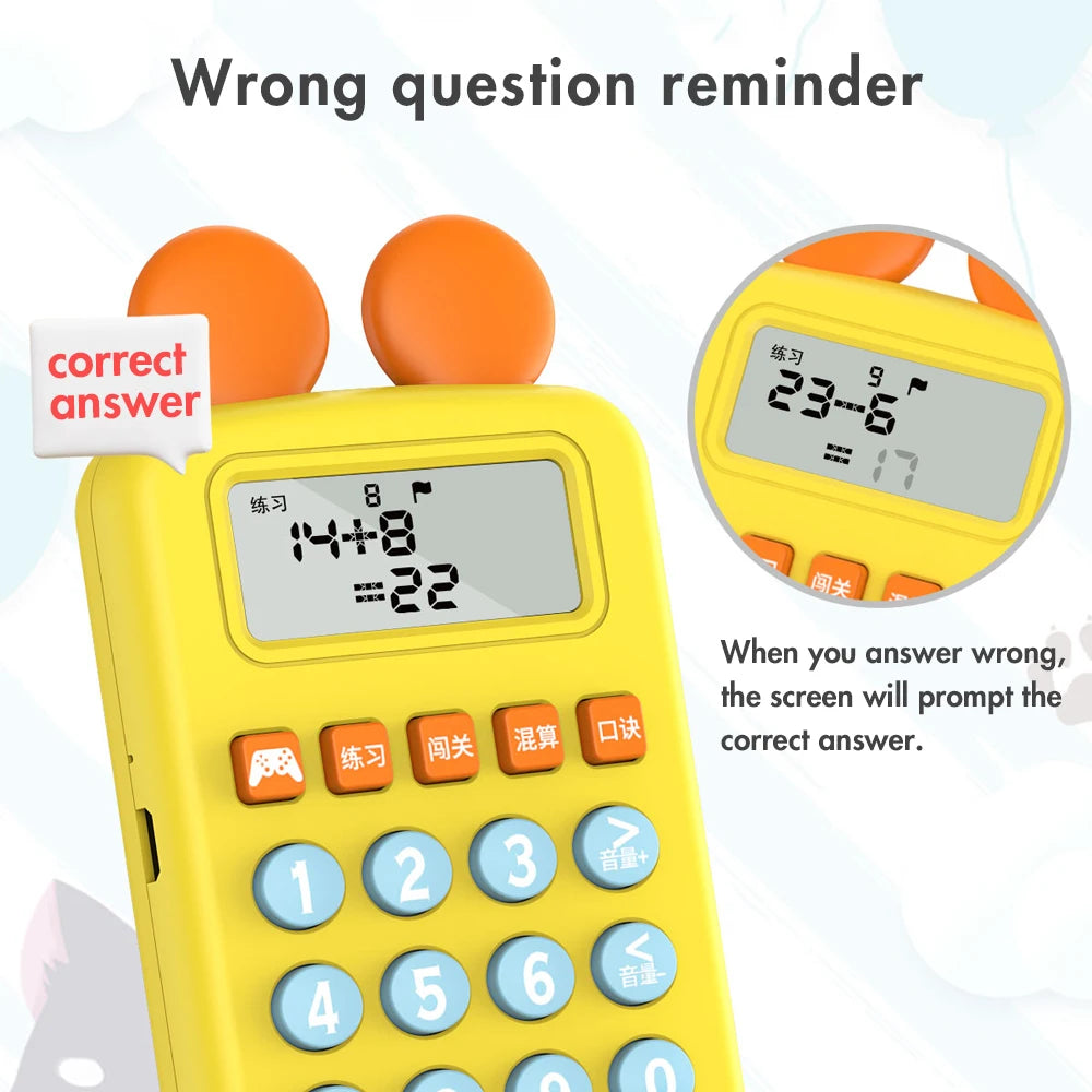 Portable Oral Calculation Machine for Kids Math Training Toys