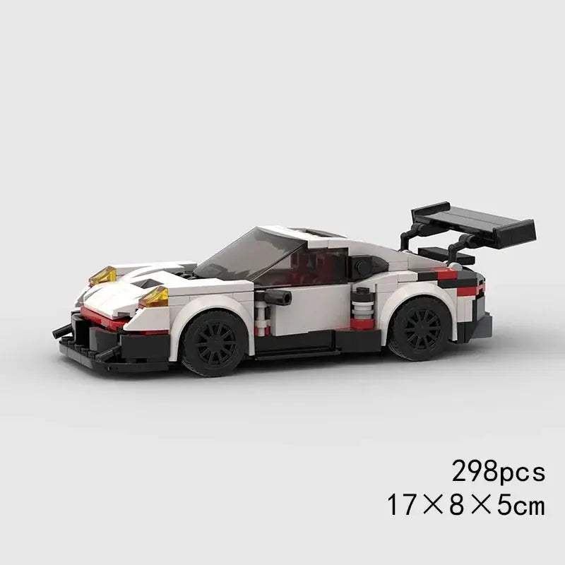 MOC Speed Super Race Car Vehicle Racing Model Building Blocks Bricks Rally Sport Pickup Truck Toy City Technical Christmas gift - ToylandEU
