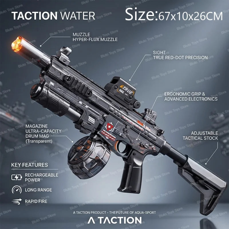 Water Blaster | LED Light | Automatic Soaker | Outdoor Beach Toy