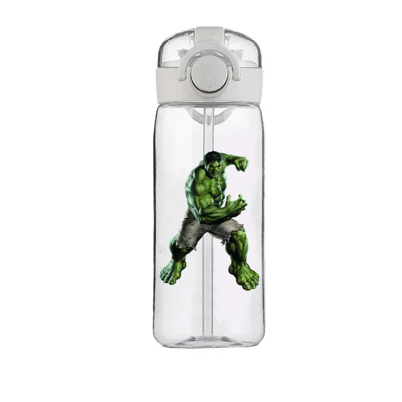 Captain America Marvel Straw Cup 400ML Portable Large Capacity