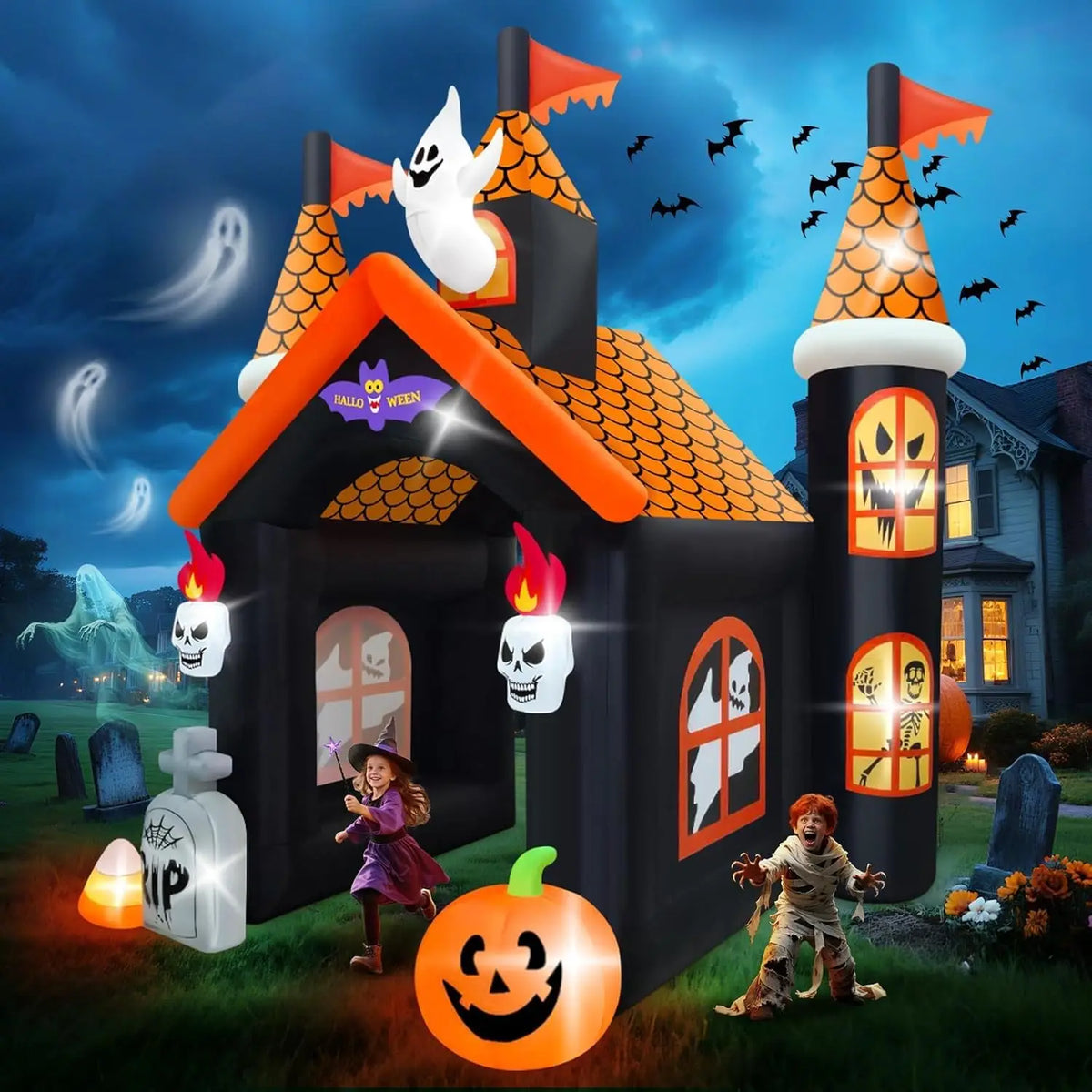 Halloween Inflatable Archway | 12ft Height | Haunted House Theme