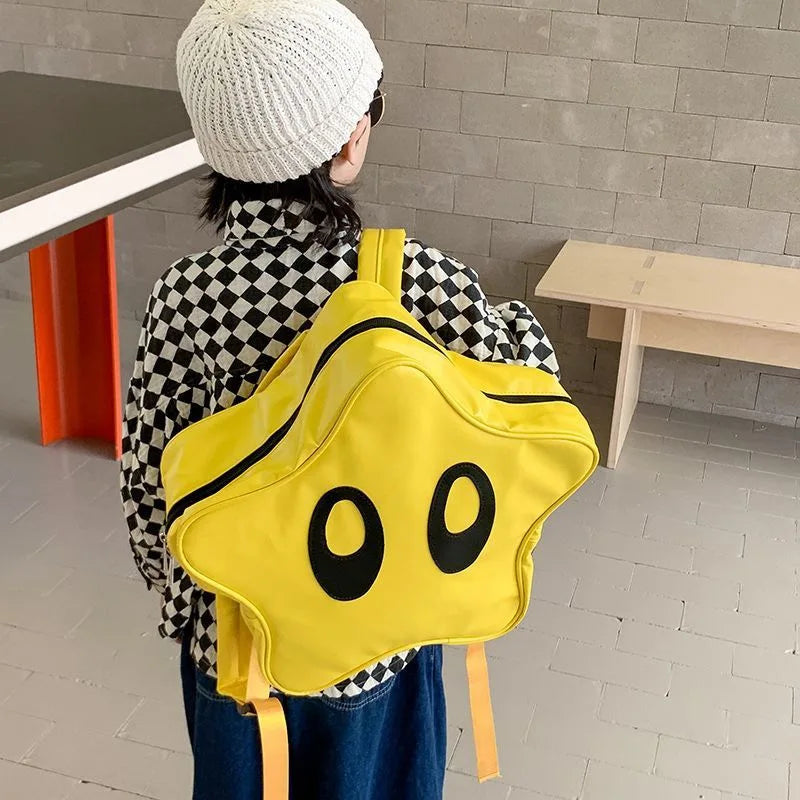Cute Super Mario Big Eye Star Backpack with Korean Spicy Girl Y2K Fashion - ToylandEU