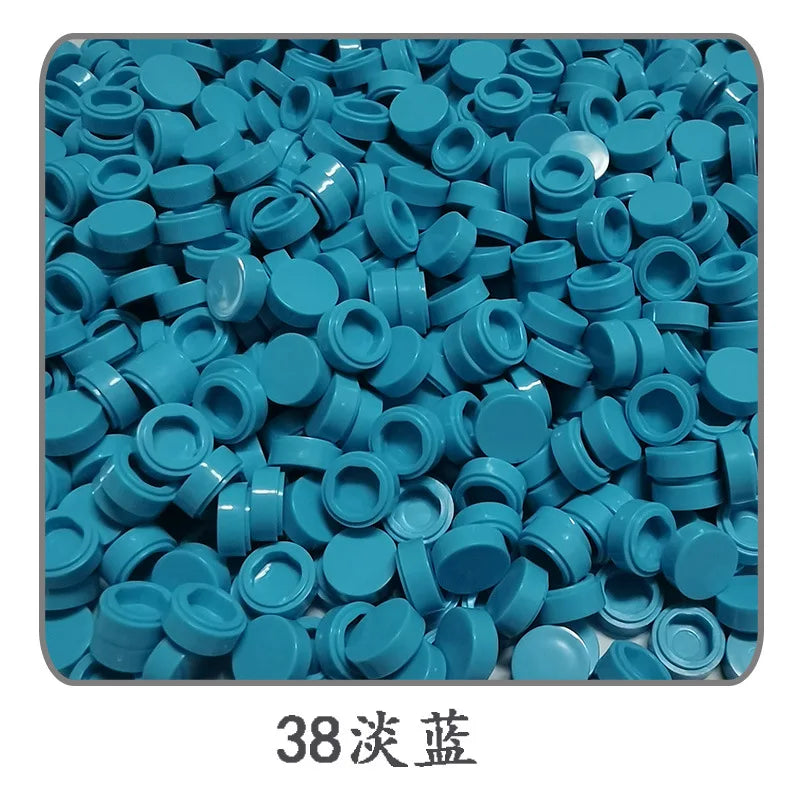 Small Particle Bricks | 1x1 Round Tiles | Compatible With Lego | MOC Builders