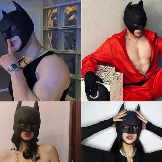 Bat Mask | Latex Material | Adult Cosplay Accessory | One Size