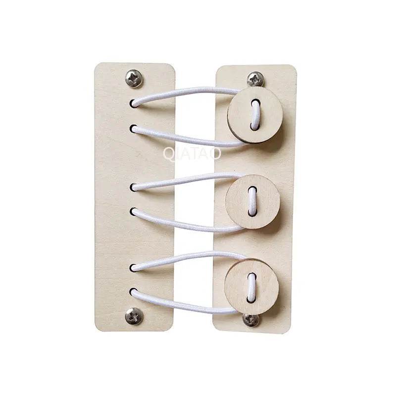 Baby DIY Montessori Activity Busy Board Parts Latch Toy Wooden Puzzle Accessories Material Early Education Toy for Children Gifts - ToylandEU