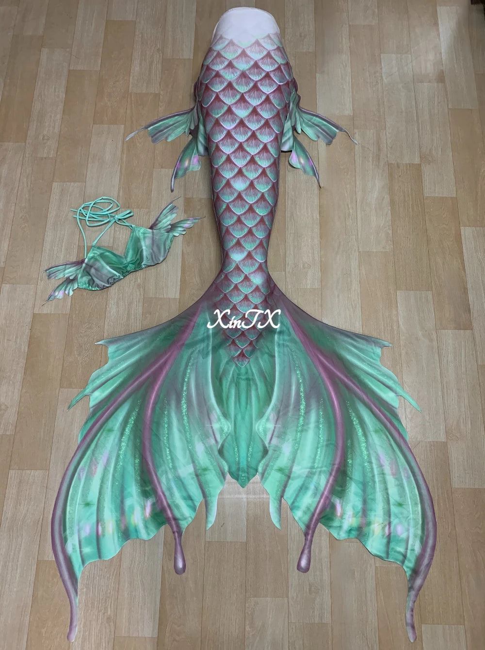 Mermaid Tail Swimsuit | Monofin Optional | Polyester Elastane | Adult