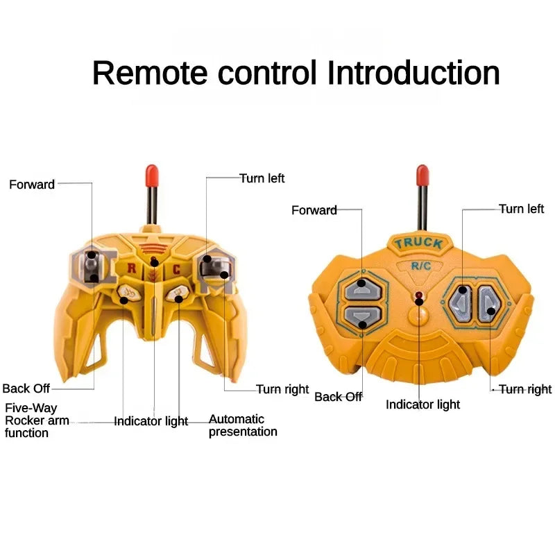 RC Cars Children Toys for Boys Remote Control Car Kids Toy Excavator - ToylandEU