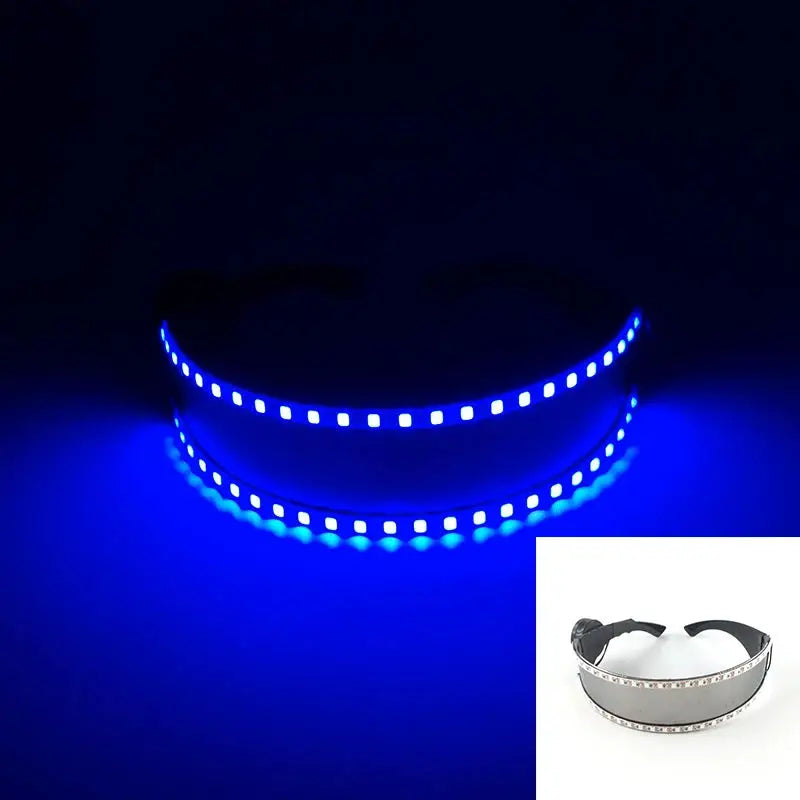 New Cool Cyberpunk Style Glasses Glowing Party Decor Luminous LED Sunglasses Lighting Up Bar Rave Music Dancing Party - ToylandEU
