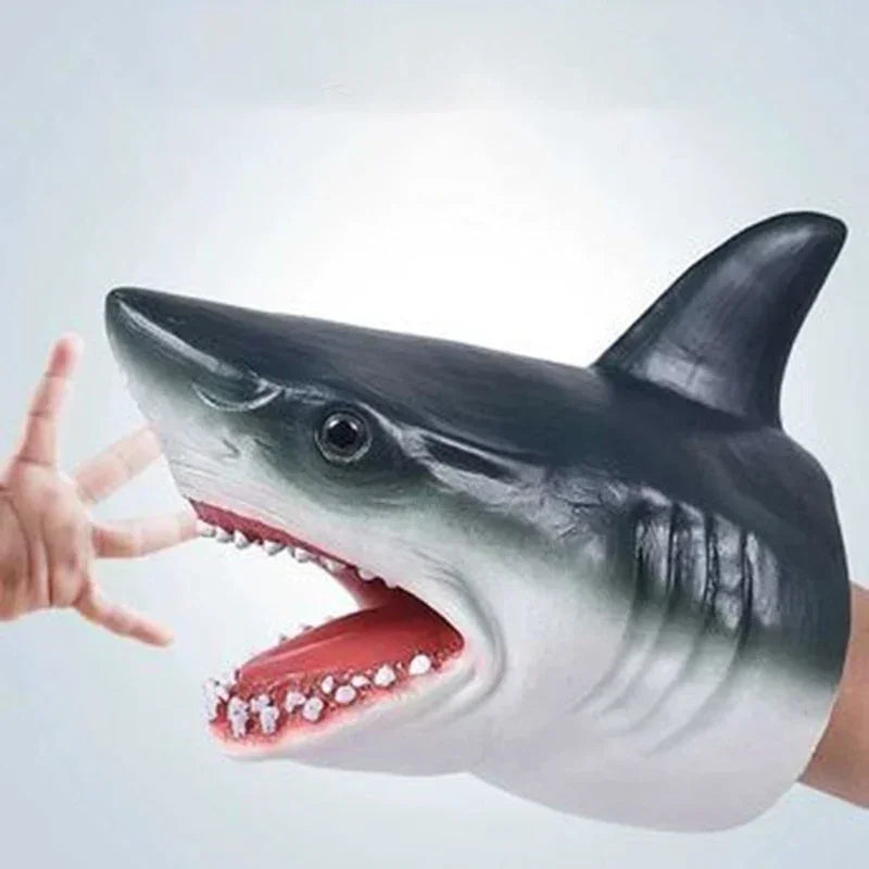 Shark Hand Puppet Simulation Animal Head Gloves Kids Toys- Gift Idea for Children - ToylandEU