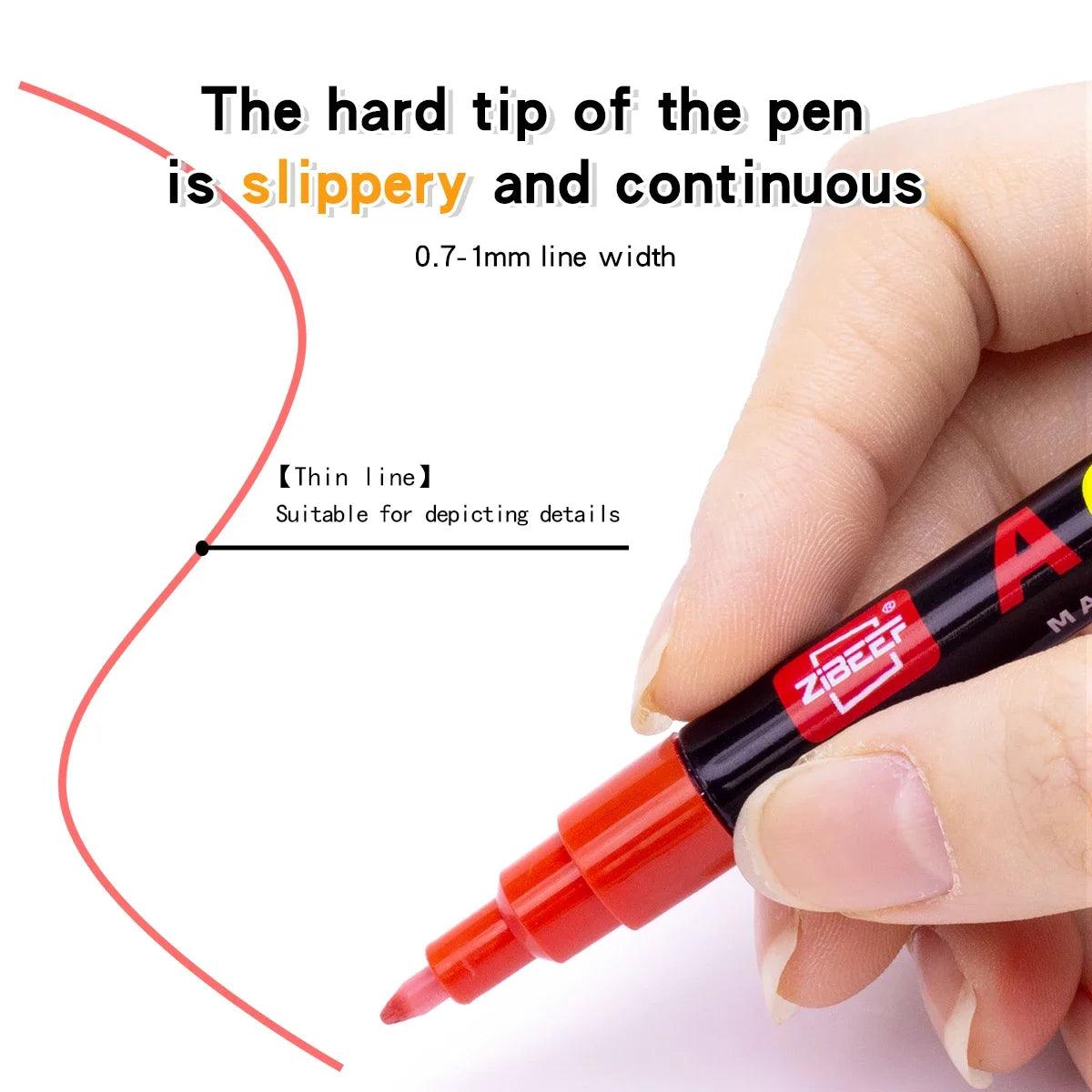 Acrylic Paint Markers | Fine Tip Set | Toylandeu™