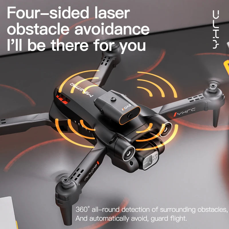 New P12 Mini Drone Obstacle Avoidance 4K 8K HD Camera Optical Flow - ToylandEU