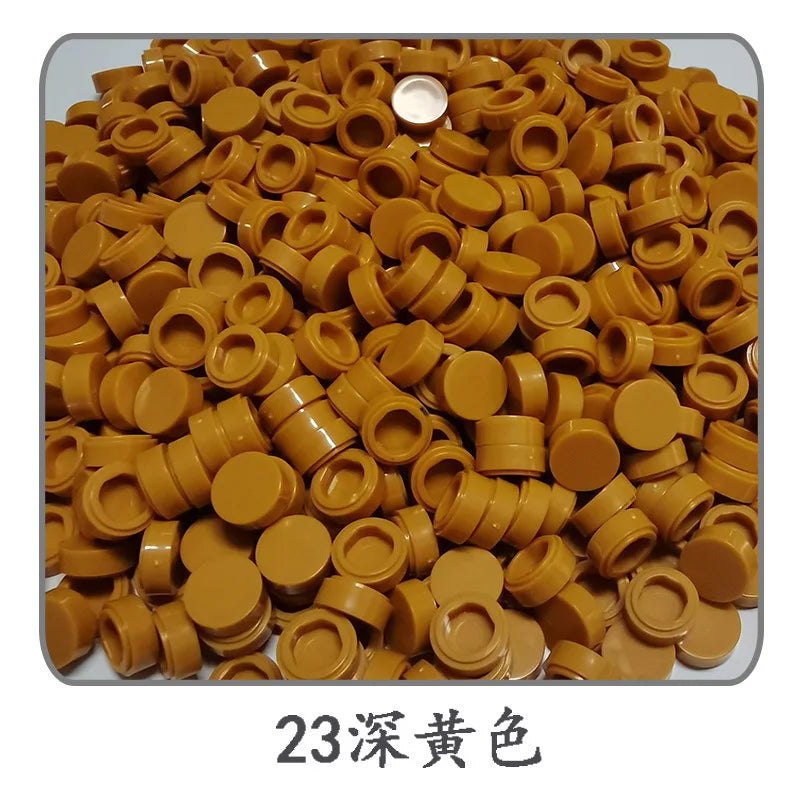 Small Particle Bricks | 1x1 Round Tiles | Compatible With Lego | MOC Builders