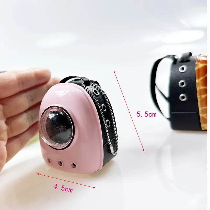 Premium Doll Backpack Canvas Cat Design For Labubu Dolls - ToylandEU