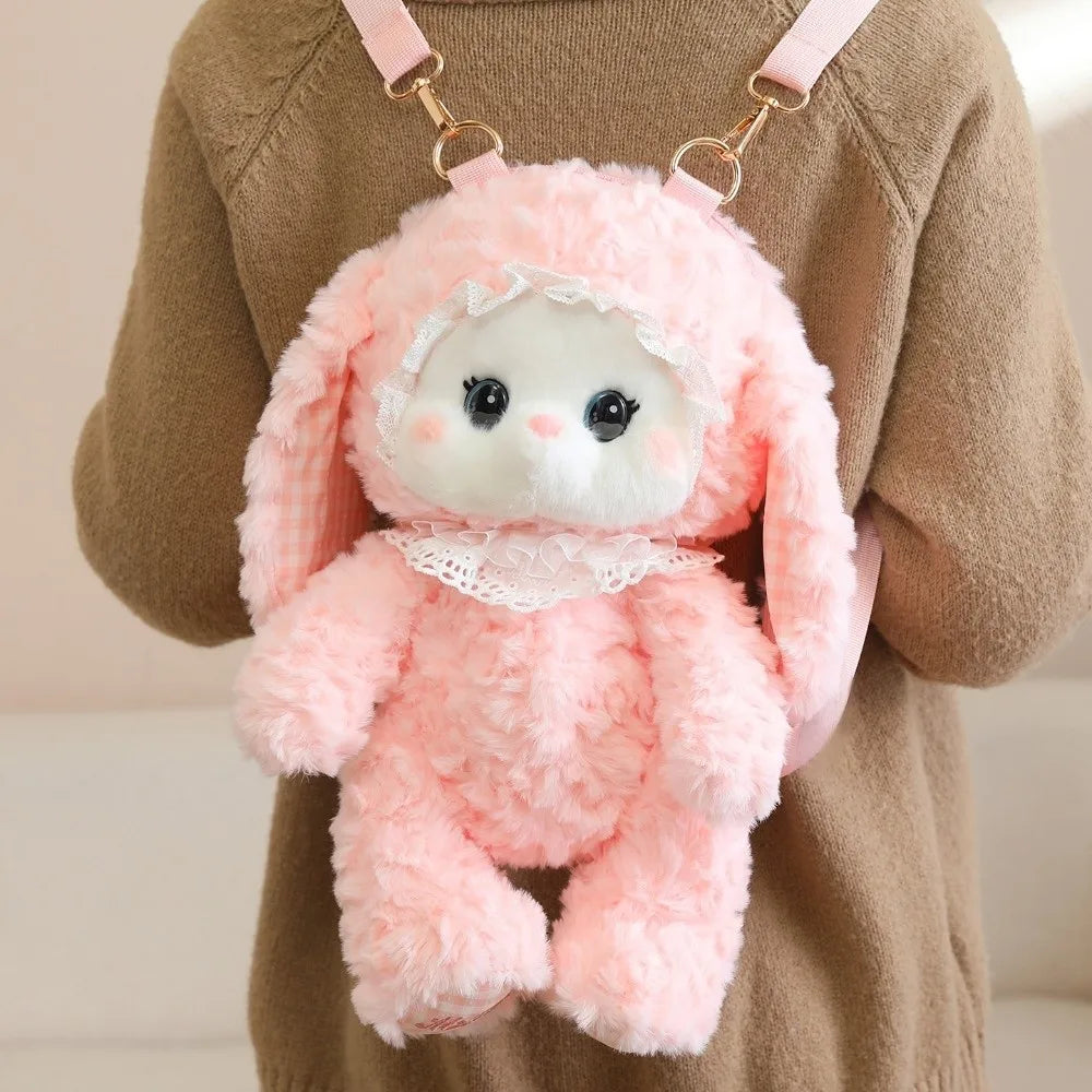 Colorful Cute Animal Plush Backpack With Detachable Strap