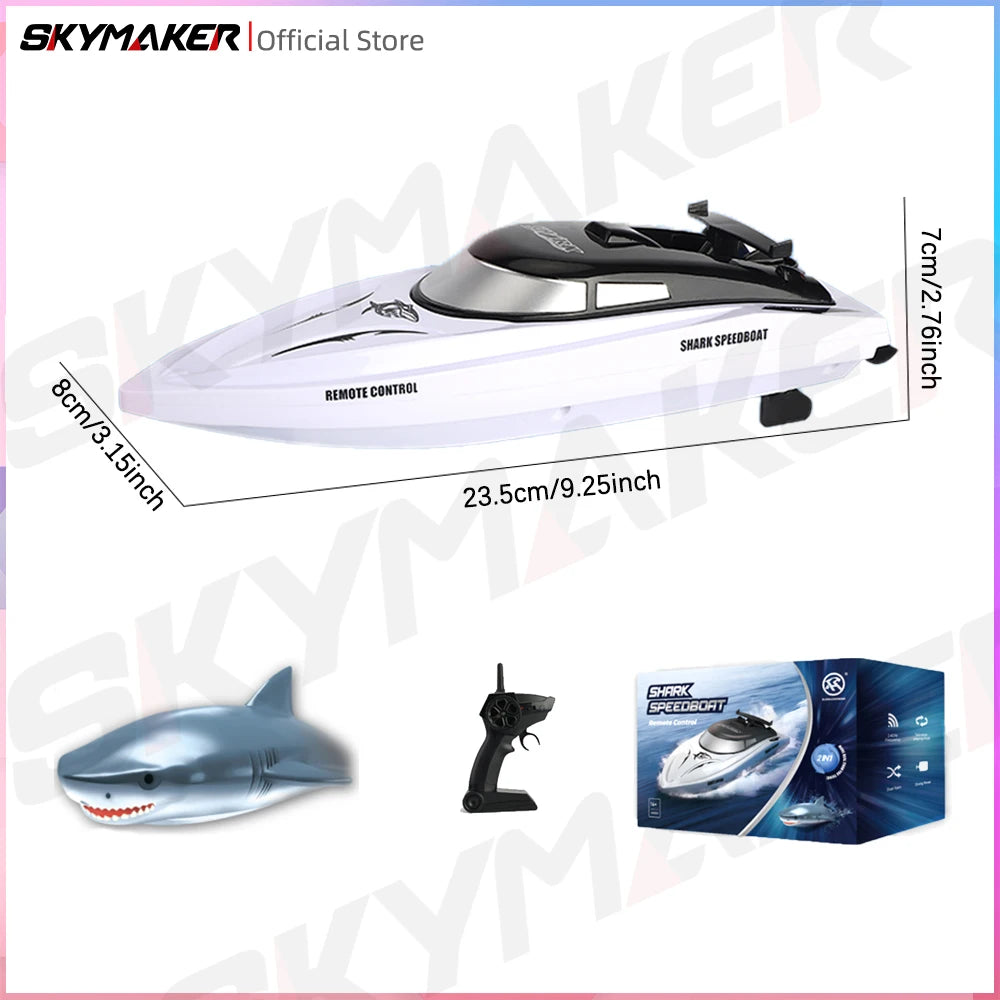 JJRC RH705 RC Boat Toys Shark Model 2.4G Radio Remote Control - ToylandEU