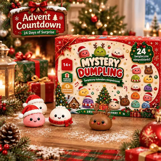 Advent Calendar | 24 Day Adult Sensory Squeeze Toys | 3D PVC Stress Relief | Random Surprises 2.5 To 3.5 cm