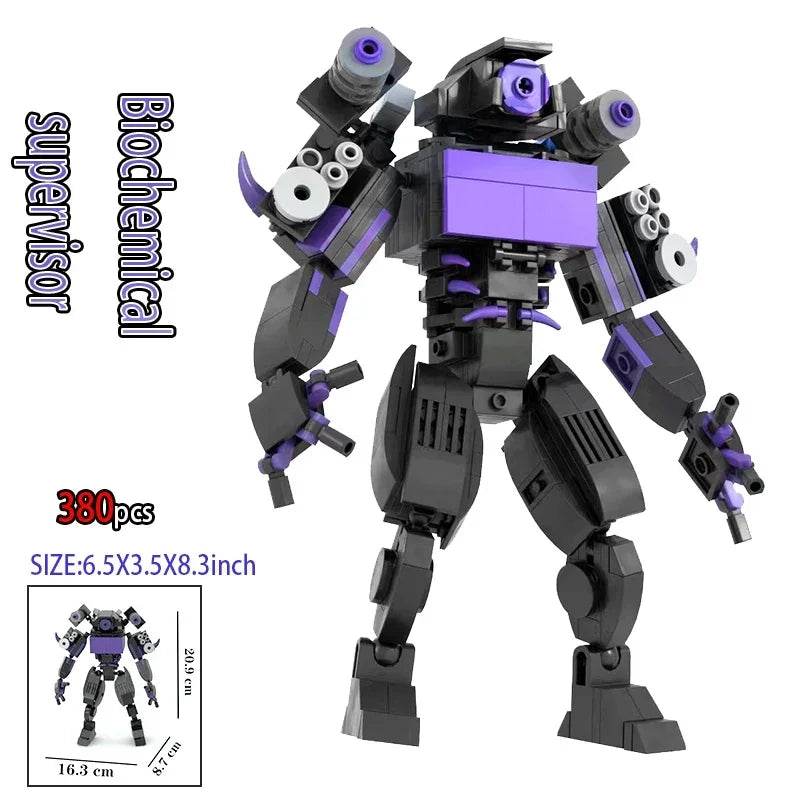 Moc Skibidi Toilet Action Figures Model Building Blocks Toys - ToylandEU