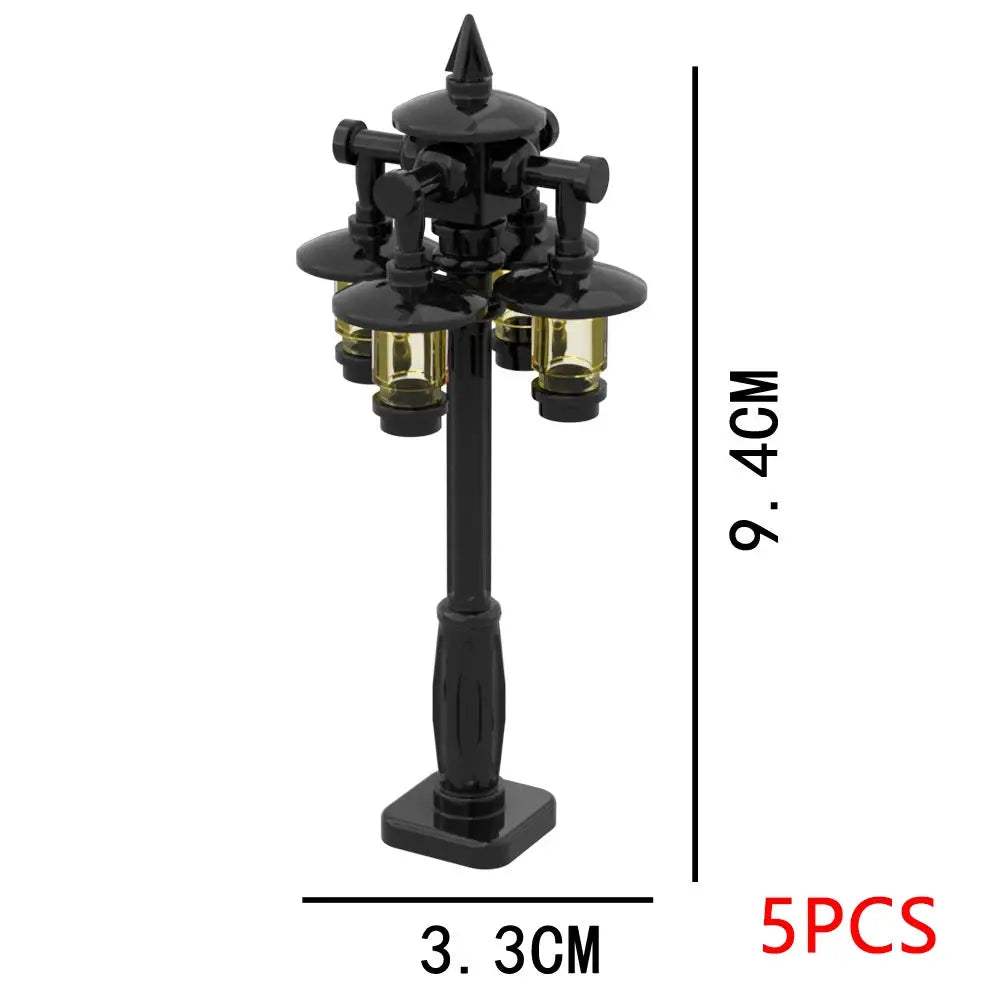 MOC City Series Scene Building Blocks Flower Shop Garden white poplar Men's restroom DIY Kids Toys Park Bench Street Lamp Toys - ToylandEU