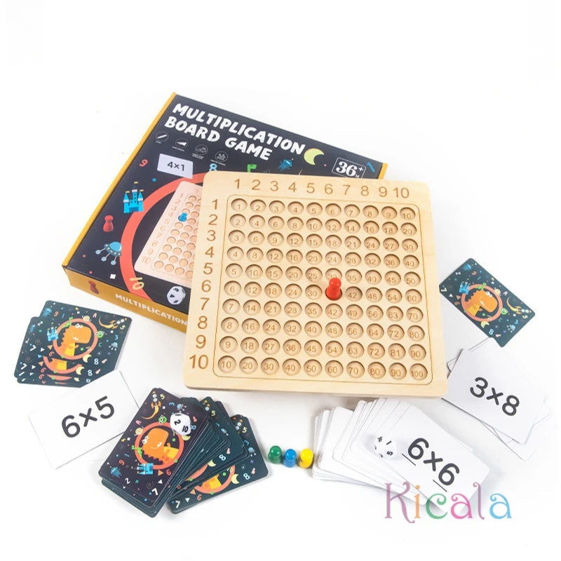 Interactive Wooden Multiplication Learning Game for Kids