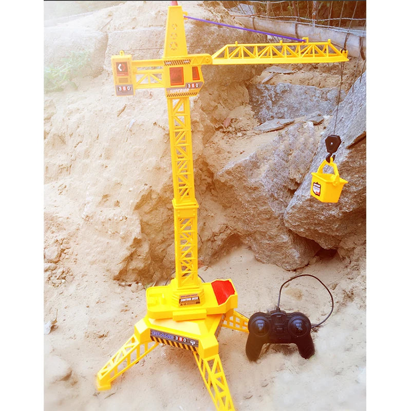 30-Inch RC Crawler Crane: Fun Electric Construction Toy for Kids!